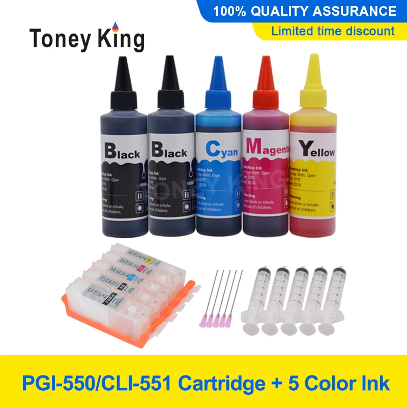 Toney universal (король Новый PGI-550 CLI-551 перезаправляемый картридж для Canon pgi 550 PIXMA IP7250 IX6850 MG5450 MG5650 MG7550 Ip7250 MX925
Toney universal (король Новый PGI-550 CLI-551 перезаправляемый картридж для Canon pgi 550 PIXMA IP7250 IX6850 MG5450 MG5650 MG7550 Ip7250 MX925