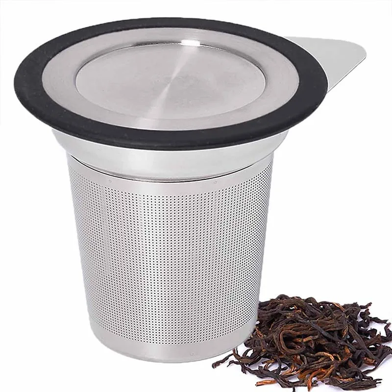 LHS Loose Leaf Tea Infuser Tea Filter Strainer Reusable Stainless Steel Metal Mesh Basket with Lid Handle Fit Most Pots Cups
LHS Loose Leaf Tea Infuser Tea Filter Strainer Reusable Stainless Steel Metal Mesh Basket with Lid Handle Fit Most Pots Cups