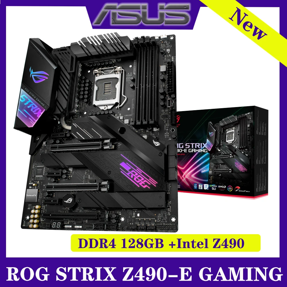 Новая материнская плата LGA 1200 Asus ROG STRIX Z490-E GAMING DDR4 4600OC 128 ГБ PCI-E 3,0 Поддержка 10-го поколения Intel Z490 ATX Placa-MOM 1200
Новая материнская плата LGA 1200 Asus ROG STRIX Z490-E GAMING DDR4 4600OC 128 ГБ PCI-E 3,0 Поддержка 10-го поколения Intel Z490 ATX Placa-MOM 1200