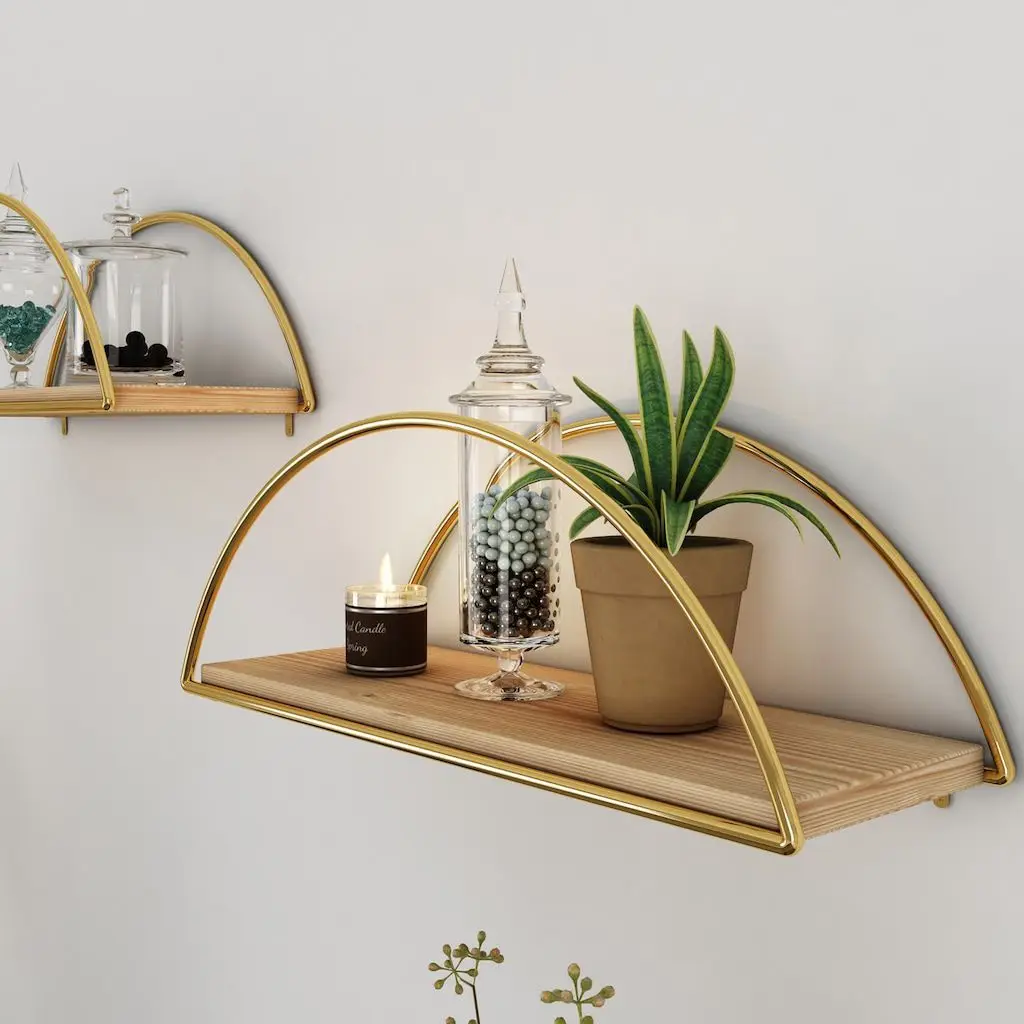 Bino Wall Shelf SOLID GOLD GOLD STAINLESS Kitchen Bathroom Gold Ellipse Bookshelf Demountable Shelf 1pc
Bino Wall Shelf SOLID GOLD GOLD STAINLESS Kitchen Bathroom Gold Ellipse Bookshelf Demountable Shelf 1pc