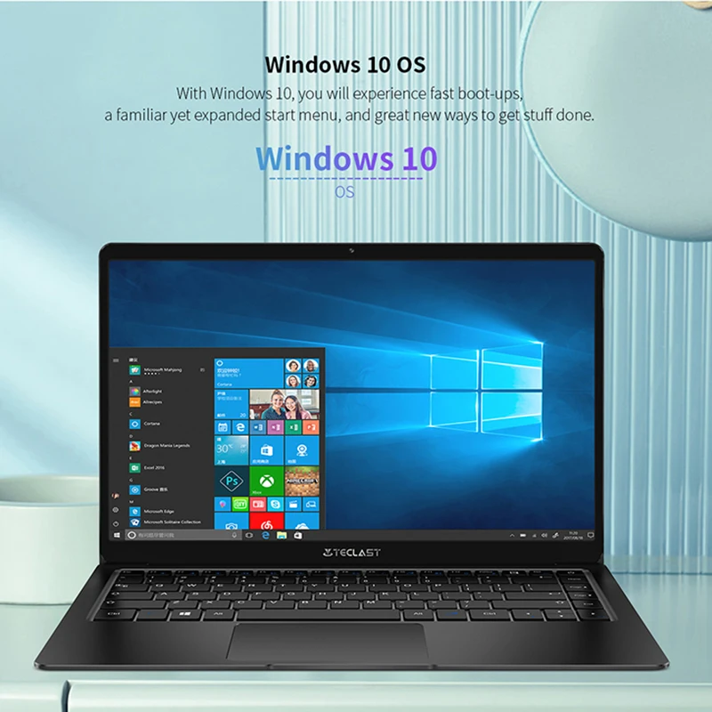 

Newest Teclast F6S Laptop 13.3" Wins10 notebook 1920x1080 IPS Intel Apollo Lake 8GB LPDDR4 128GB SSD Notebook 1.28KG Mini-HDMI