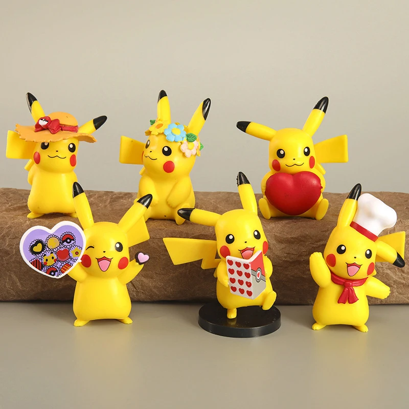 6PCS/SET Anime Pokemon Toys Multi-Style Cartoon Pikachu Dolls Action Figure Model Desktop Scene Decoration Kids Gifts R9
6PCS/SET Anime Pokemon Toys Multi-Style Cartoon Pikachu Dolls Action Figure Model Desktop Scene Decoration Kids Gifts R9