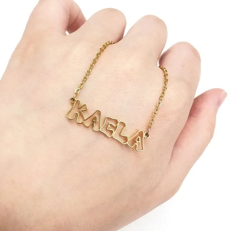 Cut Out Name Necklace Personalized Word Jewelry Best Friends Gift For Mom Stainless Steel Necklaces Pendant Women 2021
Cut Out Name Necklace Personalized Word Jewelry Best Friends Gift For Mom Stainless Steel Necklaces Pendant Women 2021