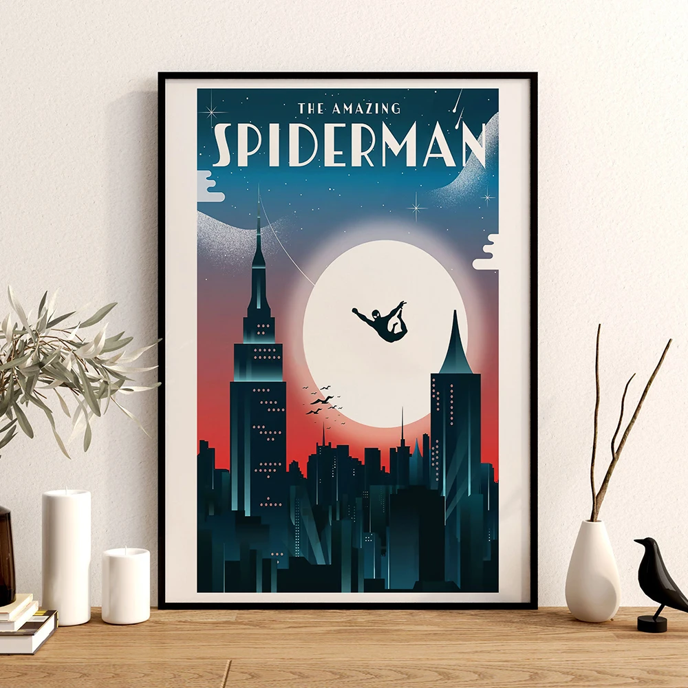Marvel Avengers The Amazing Spiderman Anime Movie Poster Superhero Cartoon Canvas Painting Wall Art Living Room Home Decoration
Marvel Avengers The Amazing Spiderman Anime Movie Poster Superhero Cartoon Canvas Painting Wall Art Living Room Home Decoration