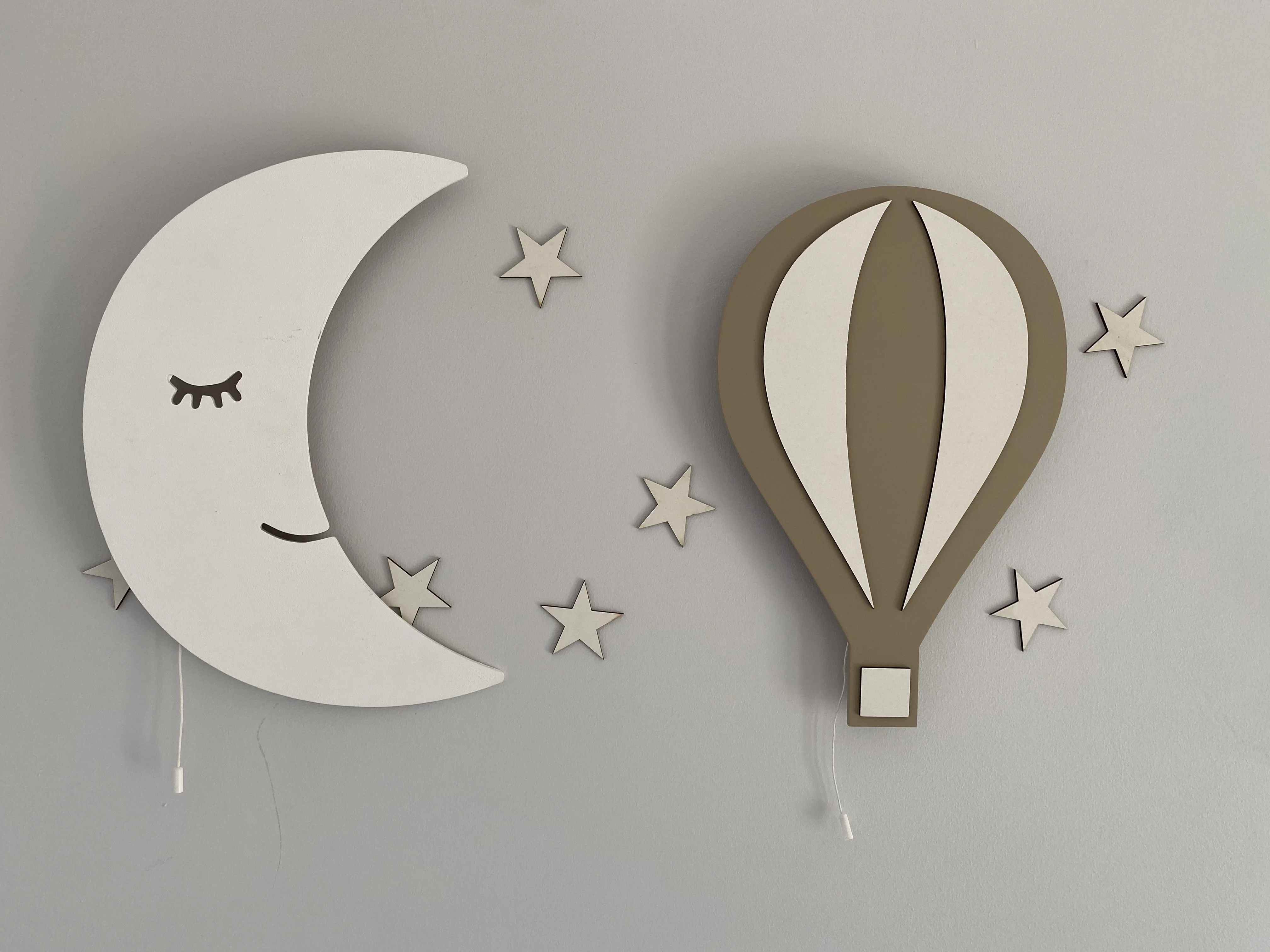 Set of 2- Baby Night Lamp Set Moon Lamp Star Light Wooden Wall Light Baby Shower Lamp Kids Bedside Decoration
Set of 2- Baby Night Lamp Set Moon Lamp Star Light Wooden Wall Light Baby Shower Lamp Kids Bedside Decoration
