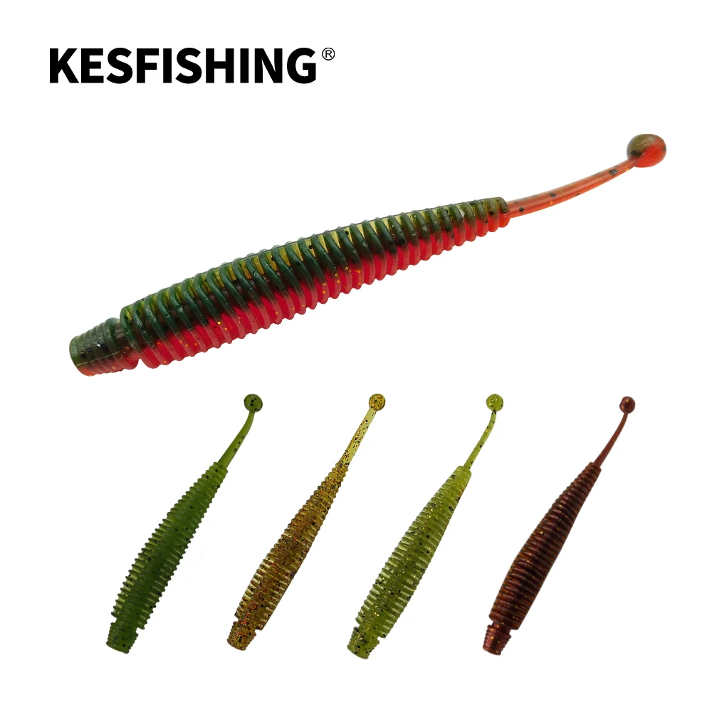 KESFISHING New Fashion Colors Spring Shad 4" Wobblers Worm Soft Bait Bass Attractant Scented Salts Free shipping Fishing Lure
KESFISHING New Fashion Colors Spring Shad 4" Wobblers Worm Soft Bait Bass Attractant Scented Salts Free shipping Fishing Lure