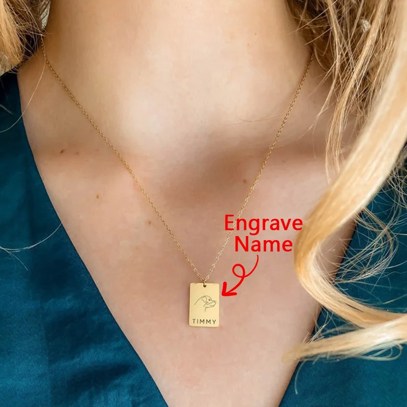 Custom Dog Name Necklace For Women Pet Stainless Steel Personalized Animal Picture Choker Necklaces Dog Breed Pendant Jewelry
Custom Dog Name Necklace For Women Pet Stainless Steel Personalized Animal Picture Choker Necklaces Dog Breed Pendant Jewelry