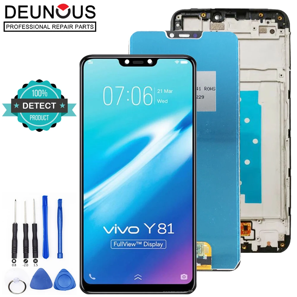Original For VIVO Y81/Y85/Y83 LCD Display Screen Touch Digitizer Assembly For 6.22‘’ VIVO Y81i/1812/V1732 With Frame Replace
Original For VIVO Y81/Y85/Y83 LCD Display Screen Touch Digitizer Assembly For 6.22‘’ VIVO Y81i/1812/V1732 With Frame Replace