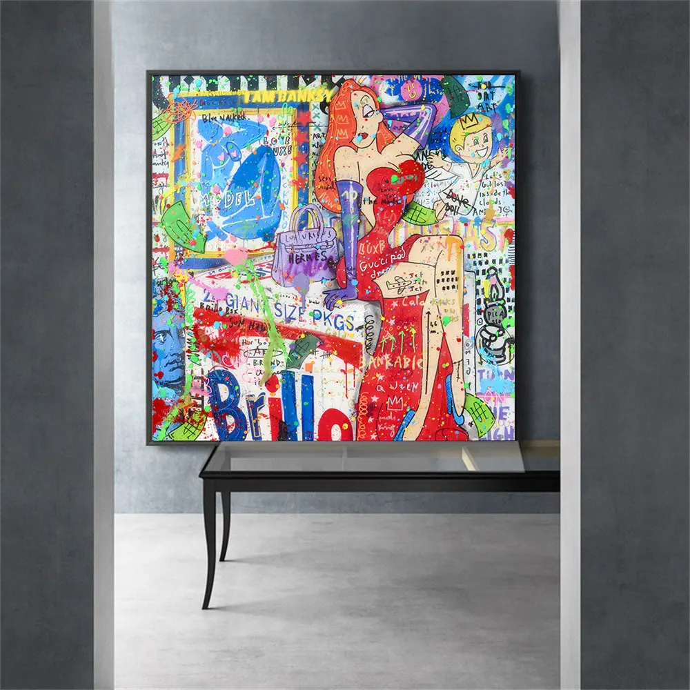 Singer Star Sexy Girl Graffiti Pop Art Canvas Painting Home Decoration Poster Print Wall Decor Art Picture For Living Room
Singer Star Sexy Girl Graffiti Pop Art Canvas Painting Home Decoration Poster Print Wall Decor Art Picture For Living Room