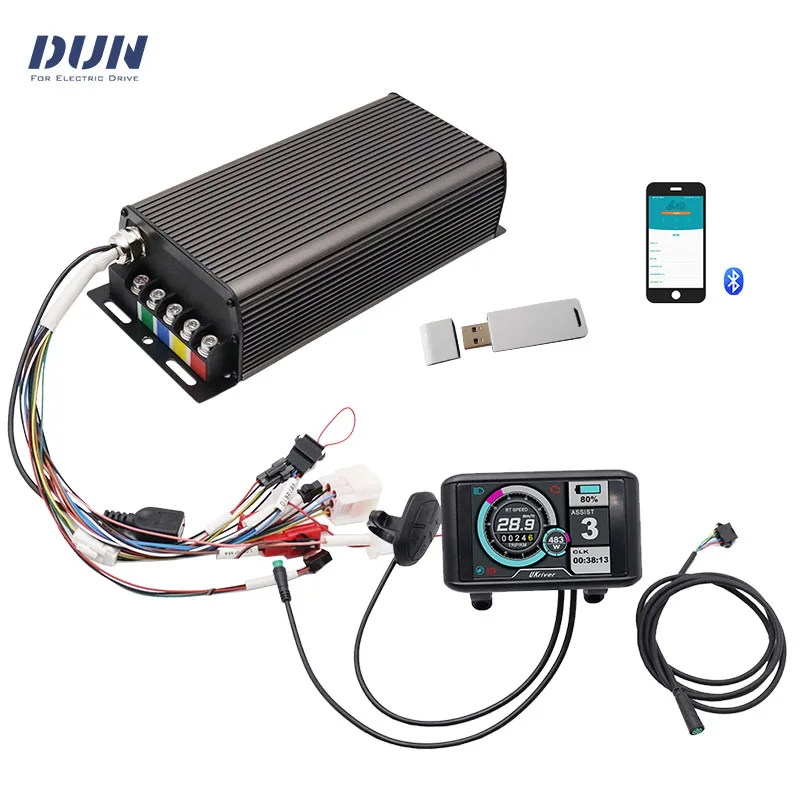 Контроллер для электровелосипеда Sabvoton SVMC72150 UKC1 V2 48 В 60 в 72 150 А 4 кВт BLDC с TFT-дисплеем