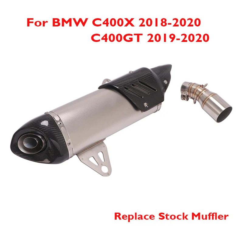 Motorcycle Exhaust System Slip on Muffler Silencer Baffles Connect Link Tube for BMW C400X 2018-2020 C400GT 2019-2020
Motorcycle Exhaust System Slip on Muffler Silencer Baffles Connect Link Tube for BMW C400X 2018-2020 C400GT 2019-2020