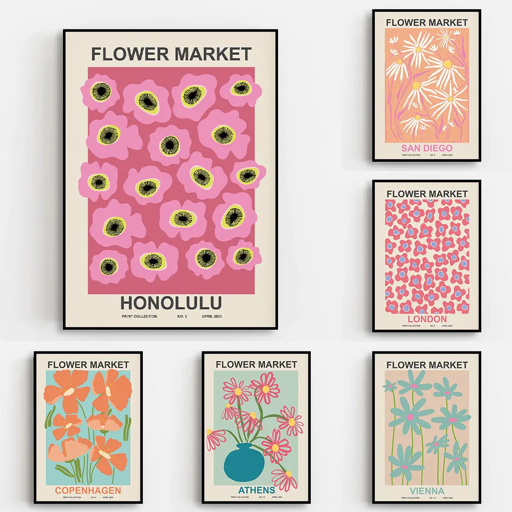 Abstract Flower Market Simple Poster Modern Blue Vase Canvas Painting Retro Nordic Wall Art Mural Living Room Home Decoration
Abstract Flower Market Simple Poster Modern Blue Vase Canvas Painting Retro Nordic Wall Art Mural Living Room Home Decoration