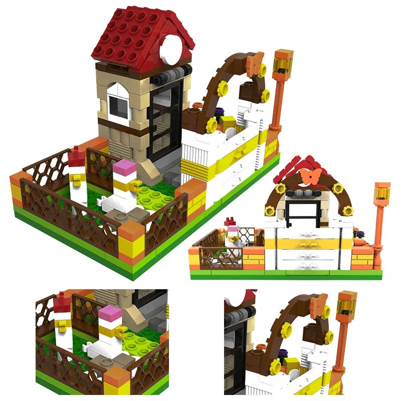GESLLE Farm Hatchery Model Building Blocks Toys Kakawow Series Mini Kit DIY Educational Toy For Boys Girls Gift | Игрушки и хобби