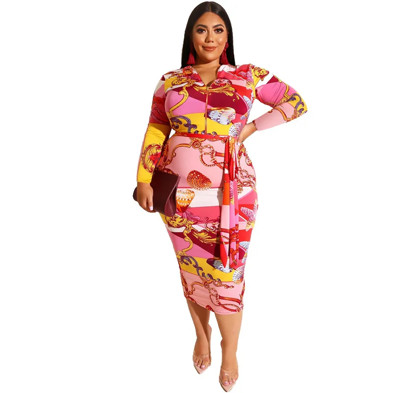 2022 Outdoor Leisure Style Mixed Colors Print Skinny Hip Sexy V-Neck Large Size Dresses for Women
2022 Outdoor Leisure Style Mixed Colors Print Skinny Hip Sexy V-Neck Large Size Dresses for Women