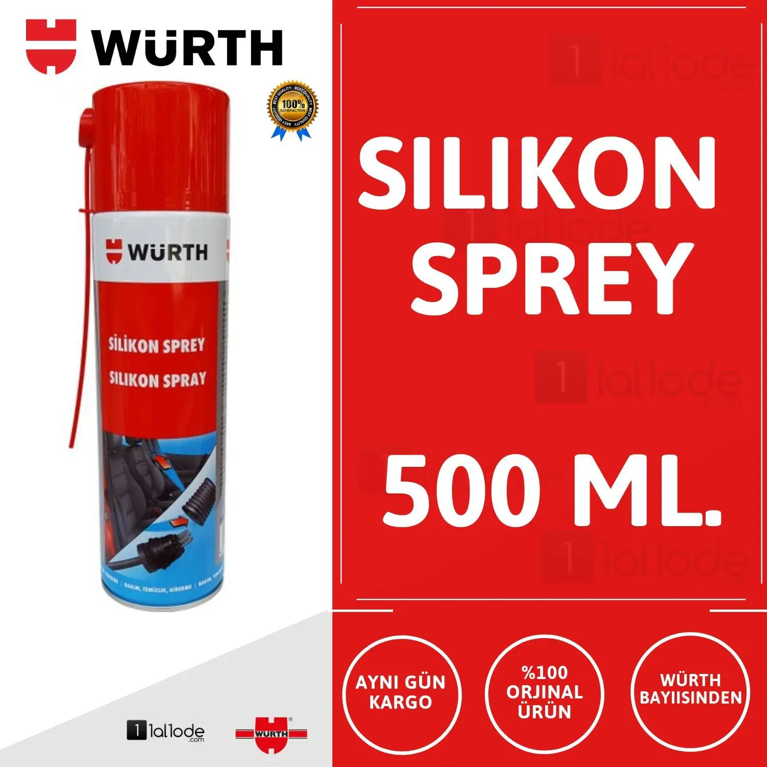 Wurth Silicone Spray 500 ML Car Accessories Care Product Bright Appearance Durability and Moisture Protection Easy To Use Long Repair
Wurth Silicone Spray 500 ML Car Accessories Care Product Bright Appearance Durability and Moisture Protection Easy To Use Long Repair