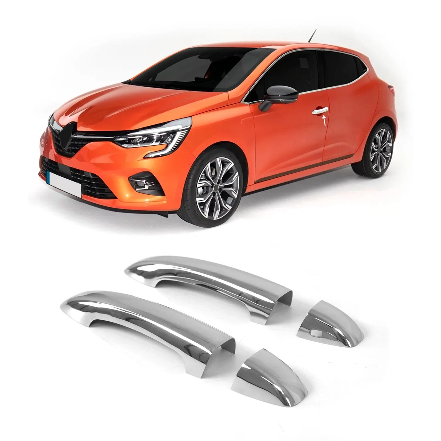 Renault Clio 5 Chrome Door Handle Sensorless 2 Kapı 4 Piece Stainless Steel (2019-)
Renault Clio 5 Chrome Door Handle Sensorless 2 Kapı 4 Piece Stainless Steel (2019-)