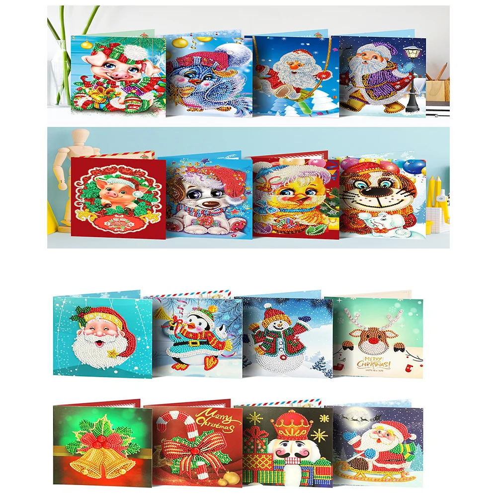 8Pcs 5D Diy Cartoon Animal Pig Diamond Painting Greeting Cards Santa Claus Picture Christmas Postcards Card Handmade Gifts Cute
8Pcs 5D Diy Cartoon Animal Pig Diamond Painting Greeting Cards Santa Claus Picture Christmas Postcards Card Handmade Gifts Cute