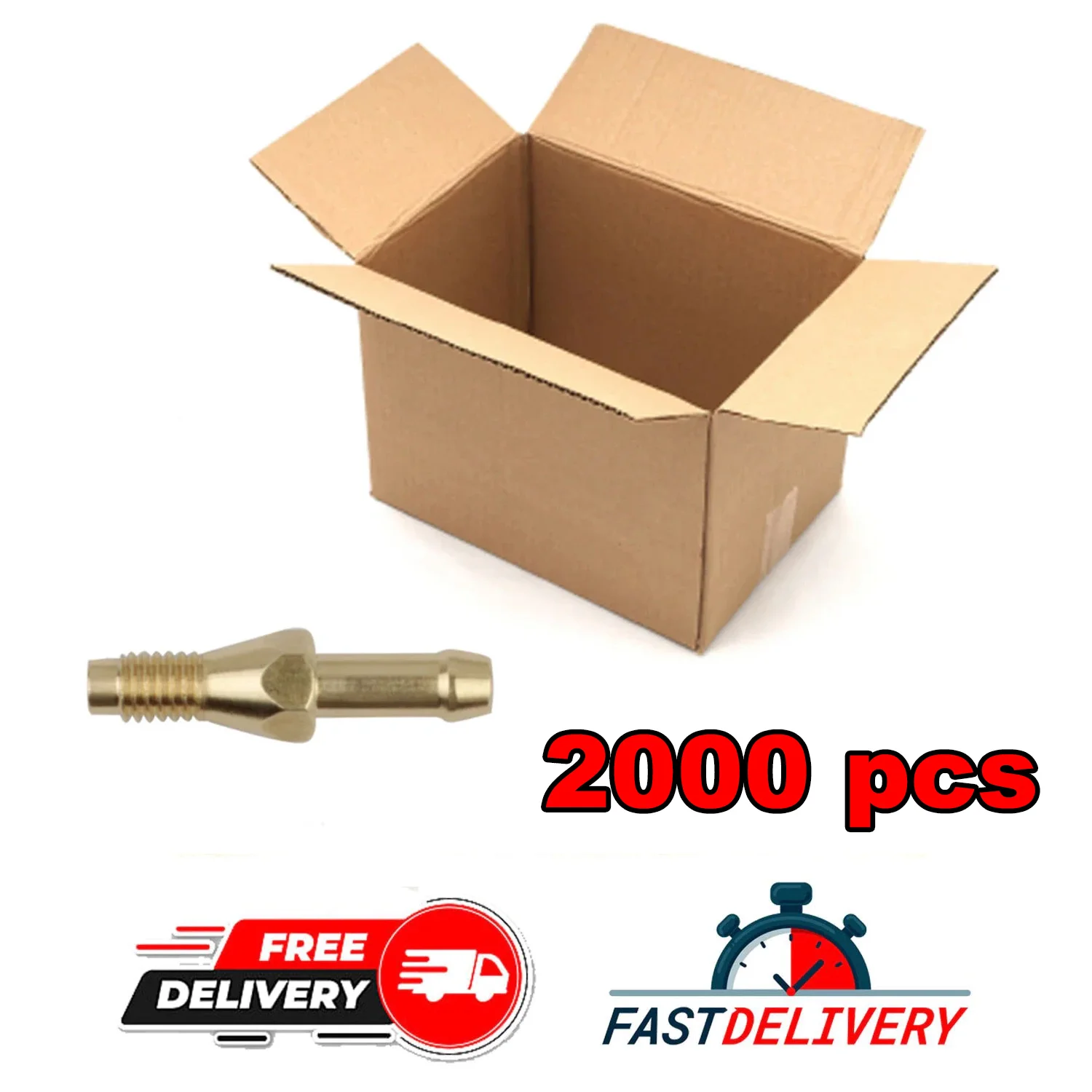 2000 pcs Hose Barb x M6 Male Metric Thread Brass Barbed Pipe Fitting Coupler Connector Adapter For Fuel Gas Water
2000 pcs Hose Barb x M6 Male Metric Thread Brass Barbed Pipe Fitting Coupler Connector Adapter For Fuel Gas Water