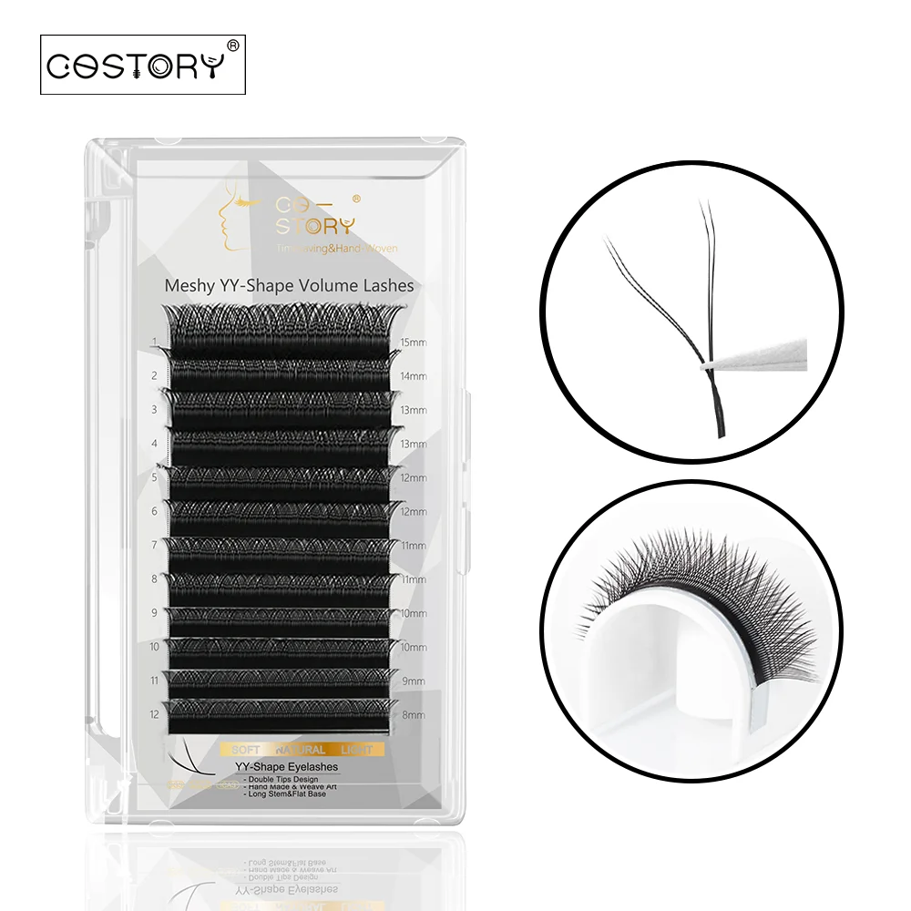MEILAIMDY YY Shape Hand Woven Premium Mink Soft Light Natural Eyelashes Extension Makeup Mesh Net Cross 4D Volume False Eyelash
MEILAIMDY YY Shape Hand Woven Premium Mink Soft Light Natural Eyelashes Extension Makeup Mesh Net Cross 4D Volume False Eyelash