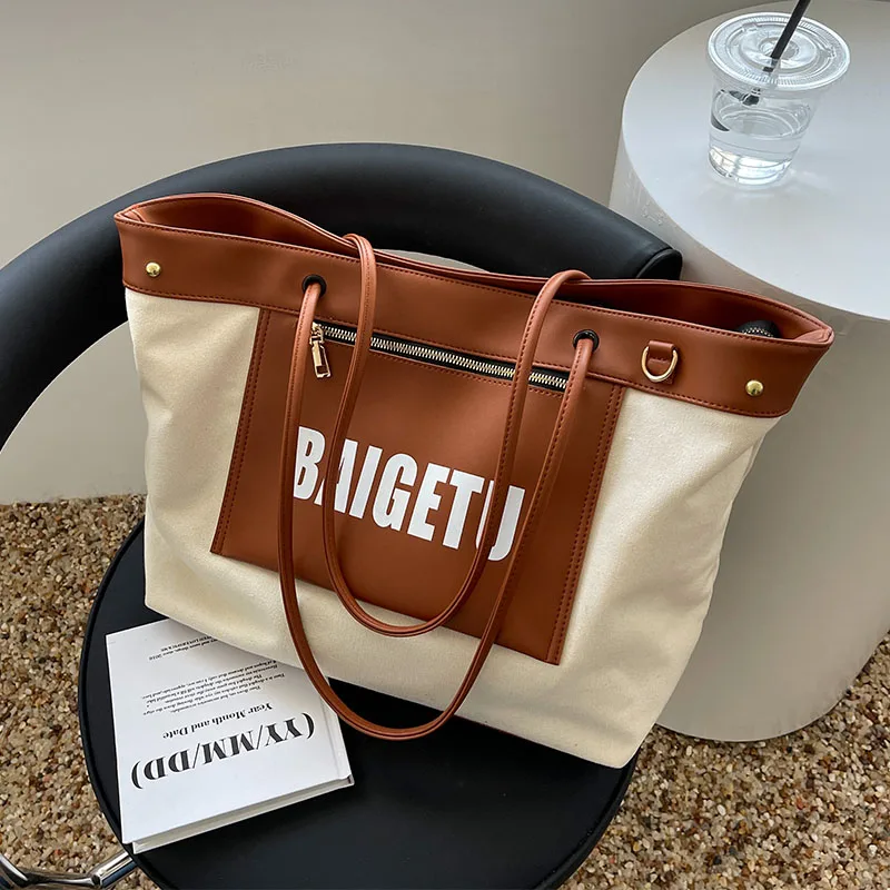 2022 New Large-Capacity Canvas Brand Letter Printing Versatile Western-Style High-Quality Texture Women'S Shoulder Tote Handbag
2022 New Large-Capacity Canvas Brand Letter Printing Versatile Western-Style High-Quality Texture Women'S Shoulder Tote Handbag
