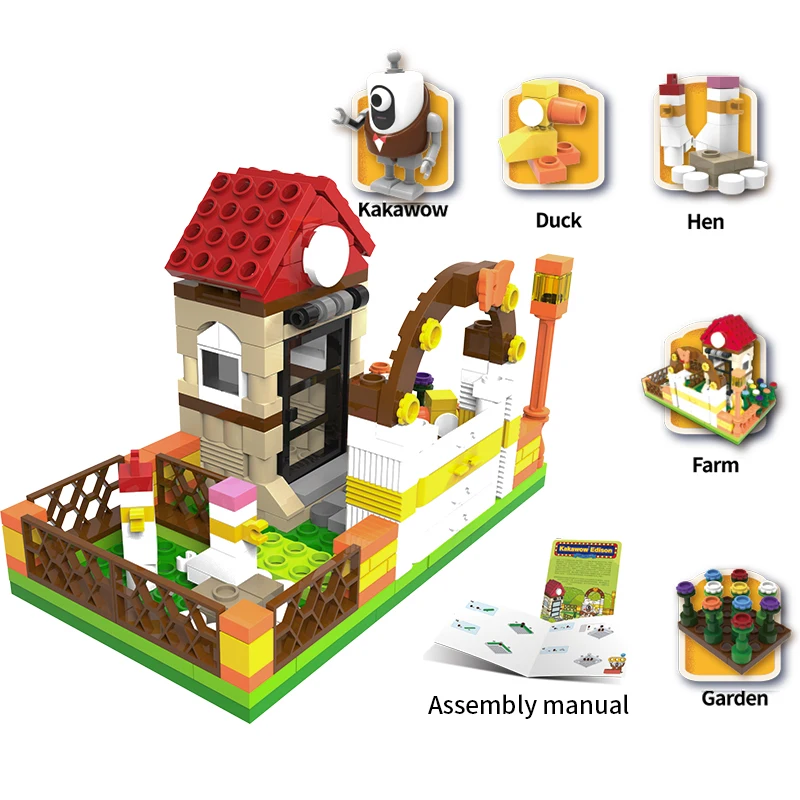 GESLLE Farm Hatchery Model Building Blocks Toys Kakawow Series Mini Kit DIY Educational Toy For Boys Girls Gift | Игрушки и хобби