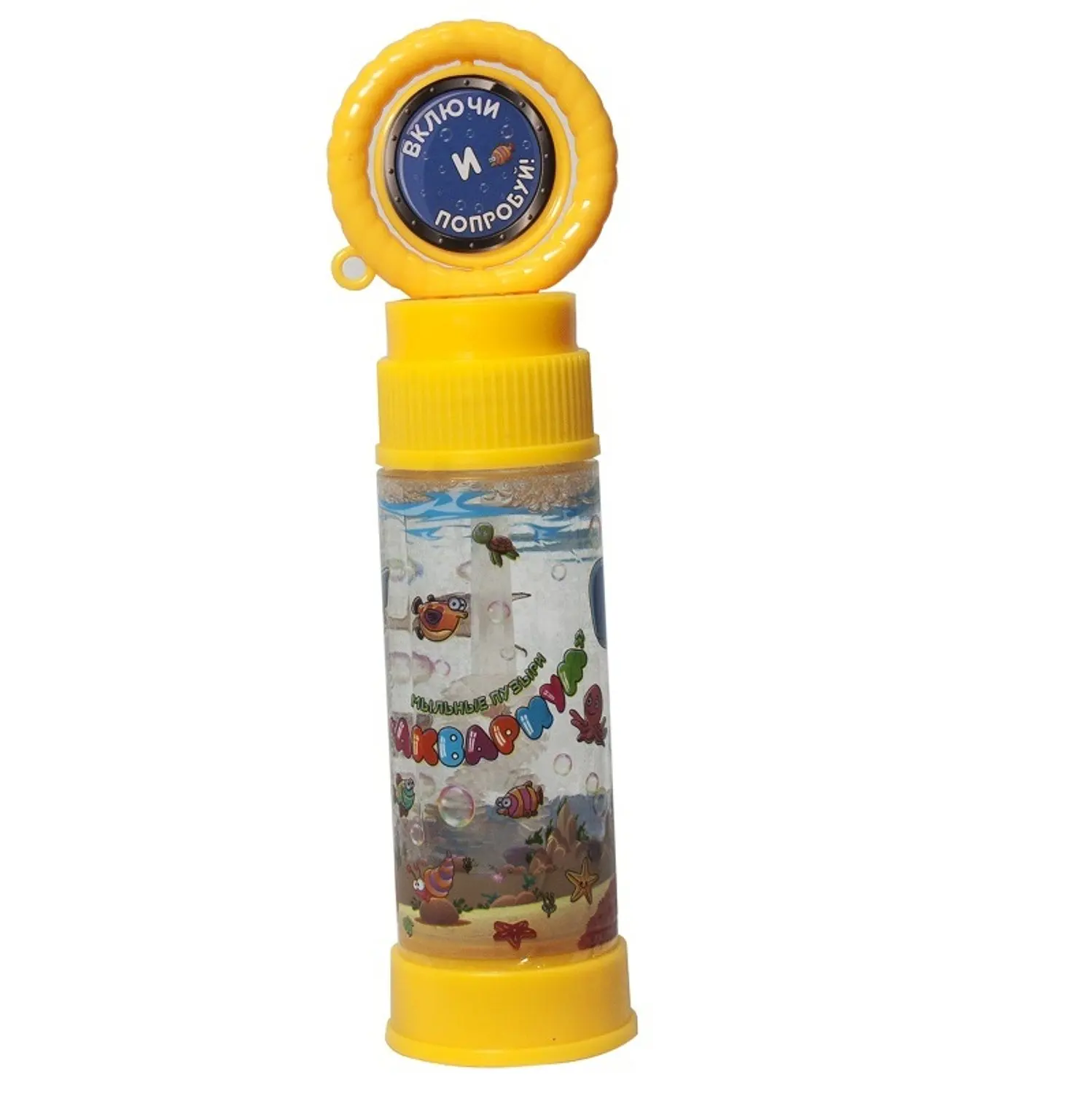 Мыльные пузыри 1TOY Аквариум игра + фонарик 50 мл|Мыльные пузыри| |