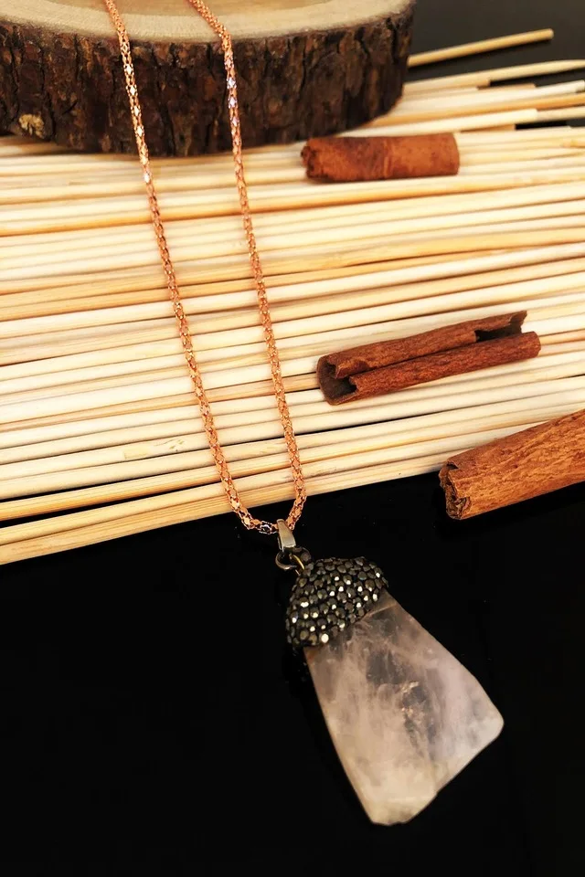 Dr Stone Natural Stone handmade pink quartz Stone women Necklace KTDR1 439745306
Dr Stone Natural Stone handmade pink quartz Stone women Necklace KTDR1 439745306