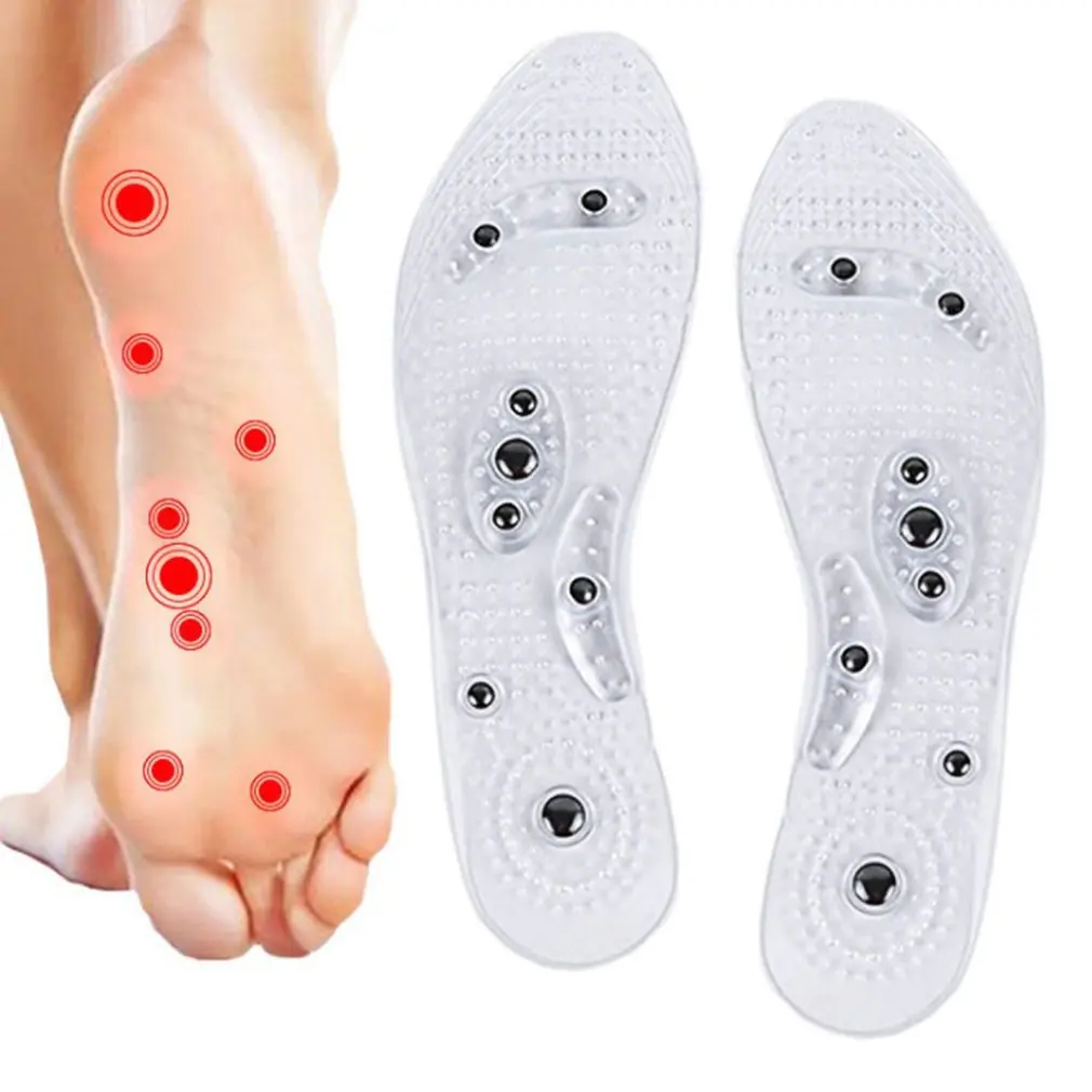 

1 Pair Magnetic Therapy Slimming Insoles for Weight Loss Foot Massage Shoes Mat Pad Acupuncture Massaging Insole Sole