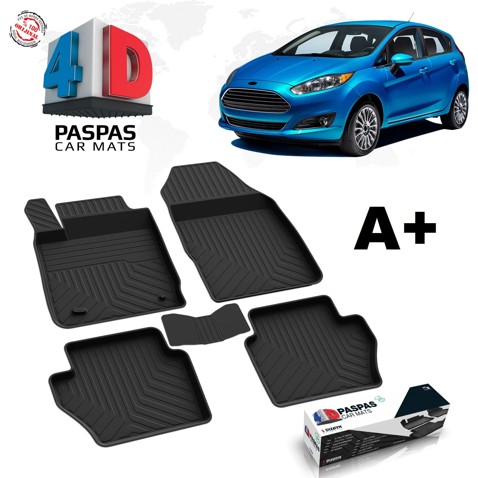 FOR FORD FİESTA BRAND CAR 4D BLACK COLOR MAT RUBBER SLIP-RESISTANT SYNTHETIC ACCESSORY INDOOR 2015 2016 2017 YEAR MODEL NEW SEASON
FOR FORD FİESTA BRAND CAR 4D BLACK COLOR MAT RUBBER SLIP-RESISTANT SYNTHETIC ACCESSORY INDOOR 2015 2016 2017 YEAR MODEL NEW SEASON