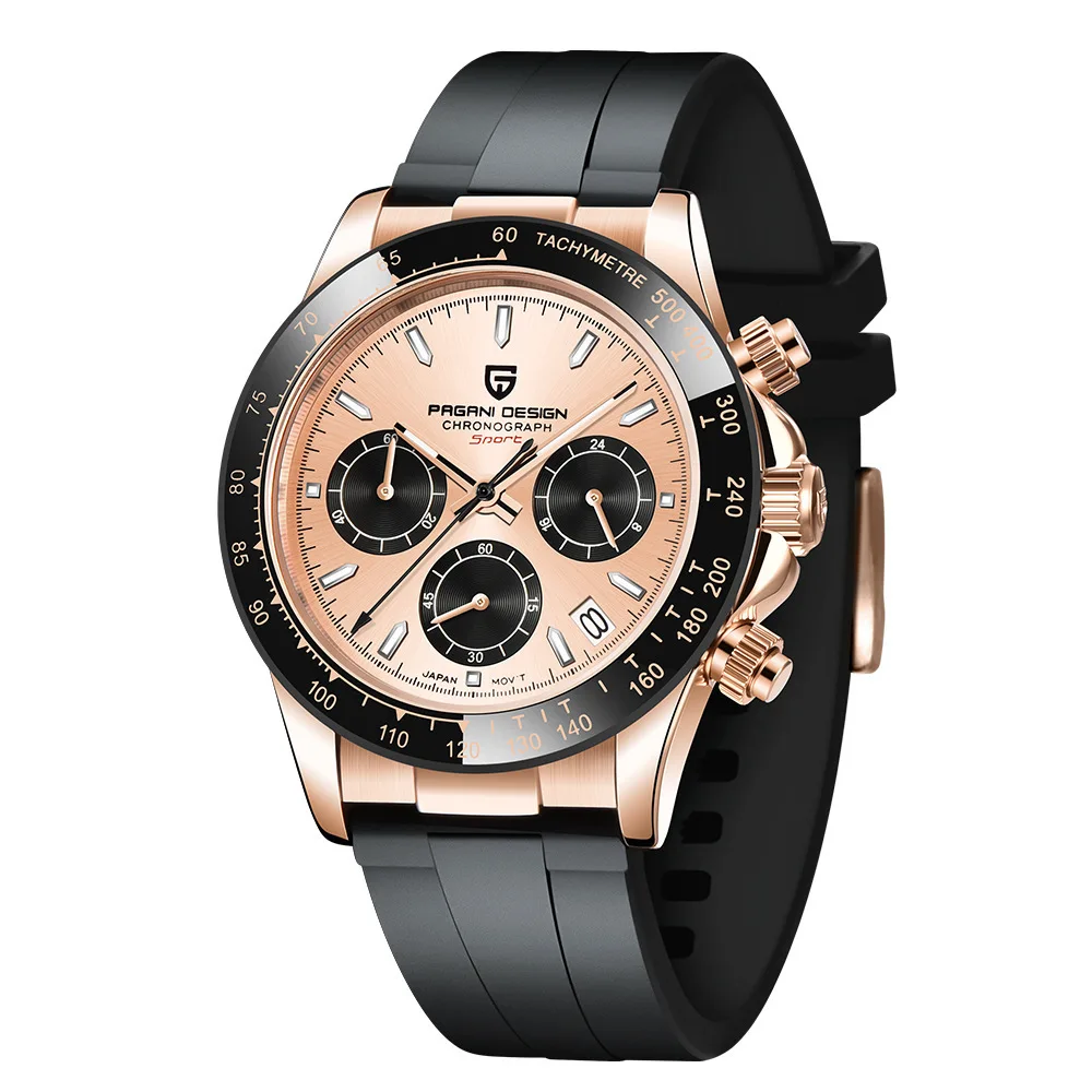 PAGANI DESIGN New Rubber Band Quartz Watch Multifunctional Men's Waterproof Calendar Watch
PAGANI DESIGN New Rubber Band Quartz Watch Multifunctional Men's Waterproof Calendar Watch