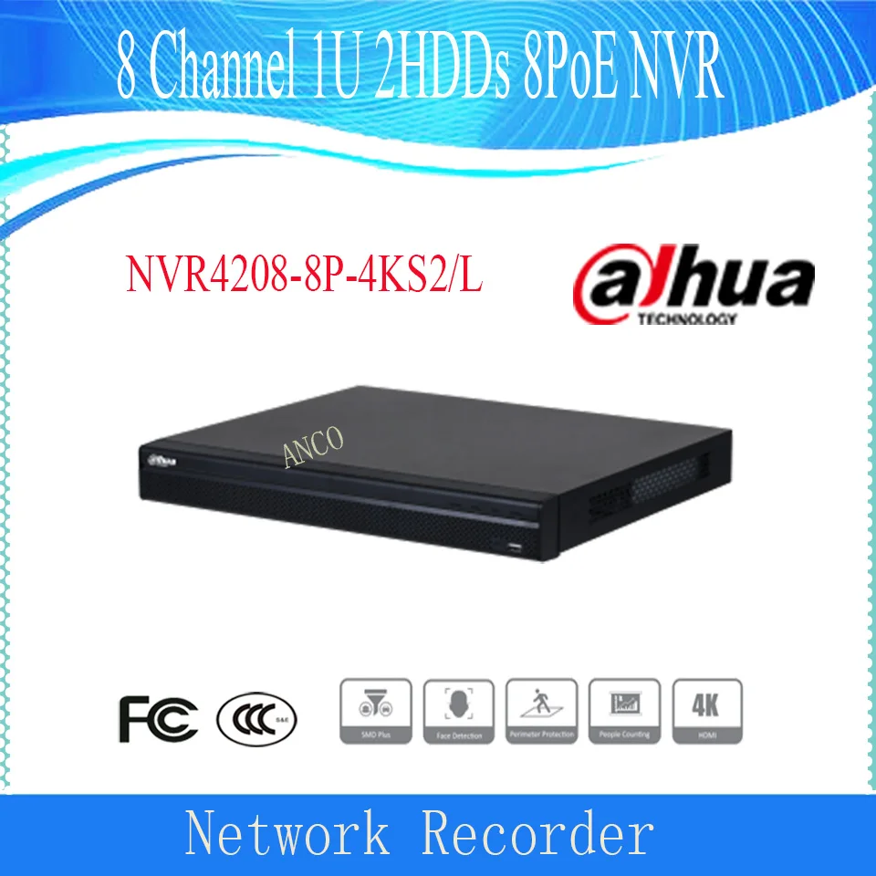 Dahua 8 Channel 1U NVR Support 2HDDs 8PoE Network Video Recorder NVR4208-8P-4KS2/L Hot Selling Model in Stock
Dahua 8 Channel 1U NVR Support 2HDDs 8PoE Network Video Recorder NVR4208-8P-4KS2/L Hot Selling Model in Stock