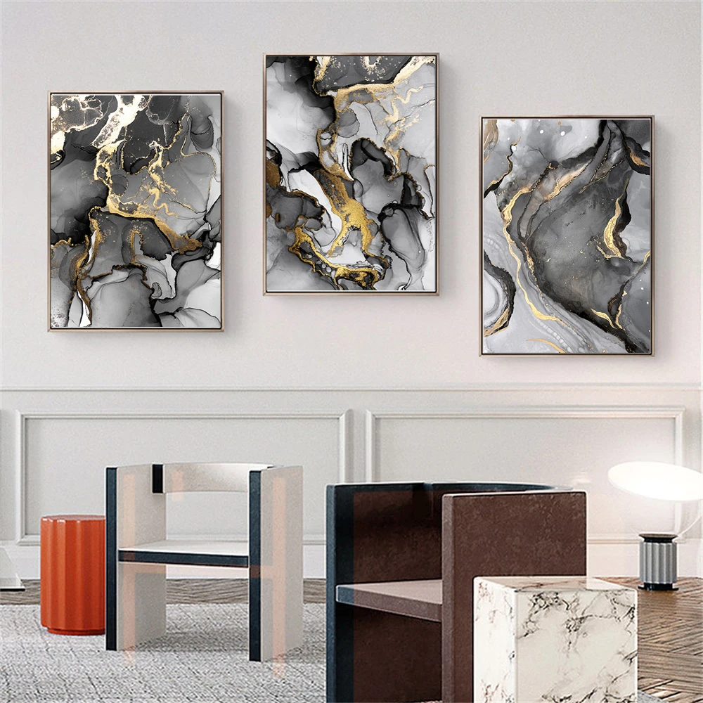 Golden Black Abstract Modern Canvas Poster Wall Art Painting Nordic Posters and Prints Wall Pictures for Living room Home Decor
Golden Black Abstract Modern Canvas Poster Wall Art Painting Nordic Posters and Prints Wall Pictures for Living room Home Decor