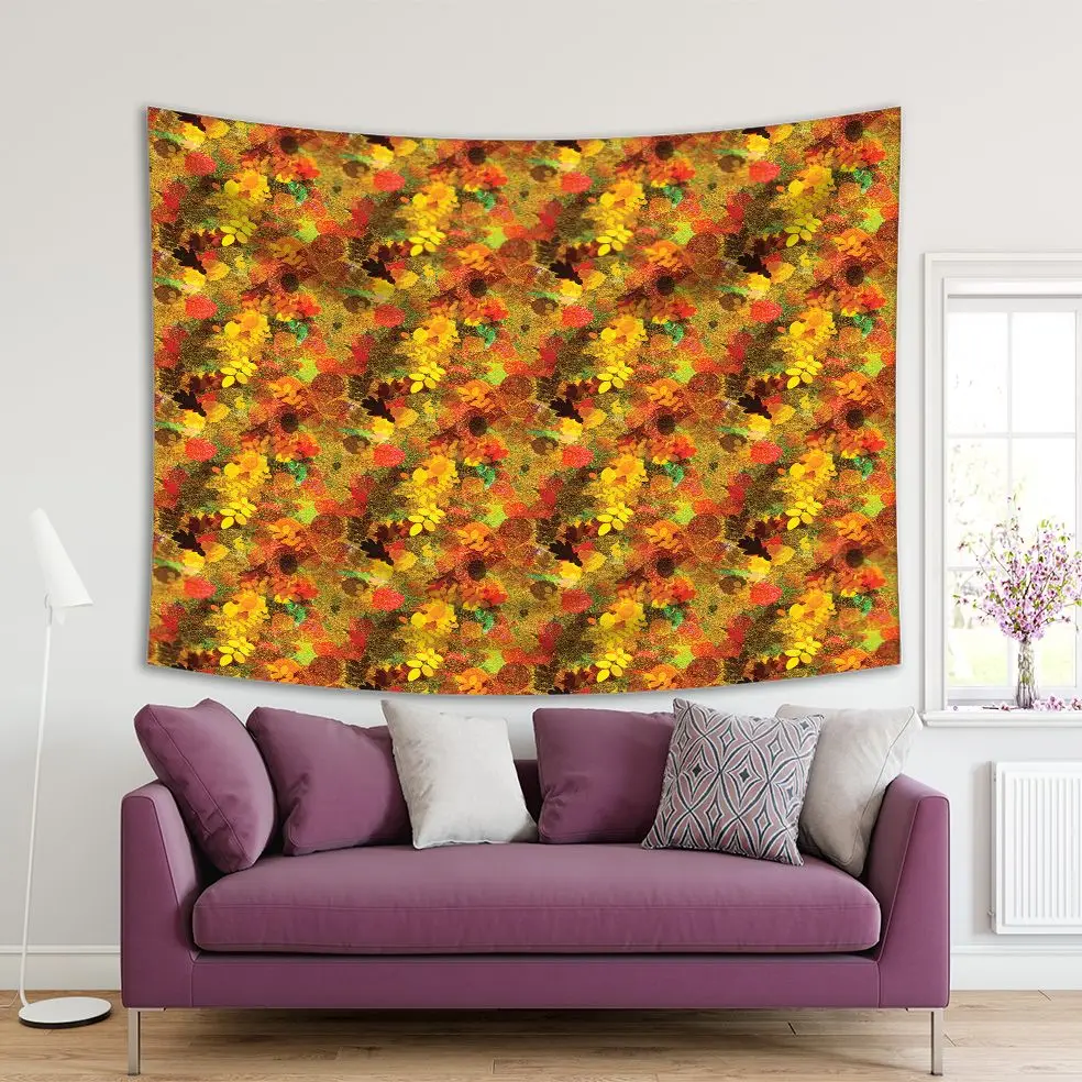 Tapestry Autumn Leaves Foral Pattern of Foliage of Oak Maple Birch Yellow Red Lime Colored Artwork Printed
Tapestry Autumn Leaves Foral Pattern of Foliage of Oak Maple Birch Yellow Red Lime Colored Artwork Printed