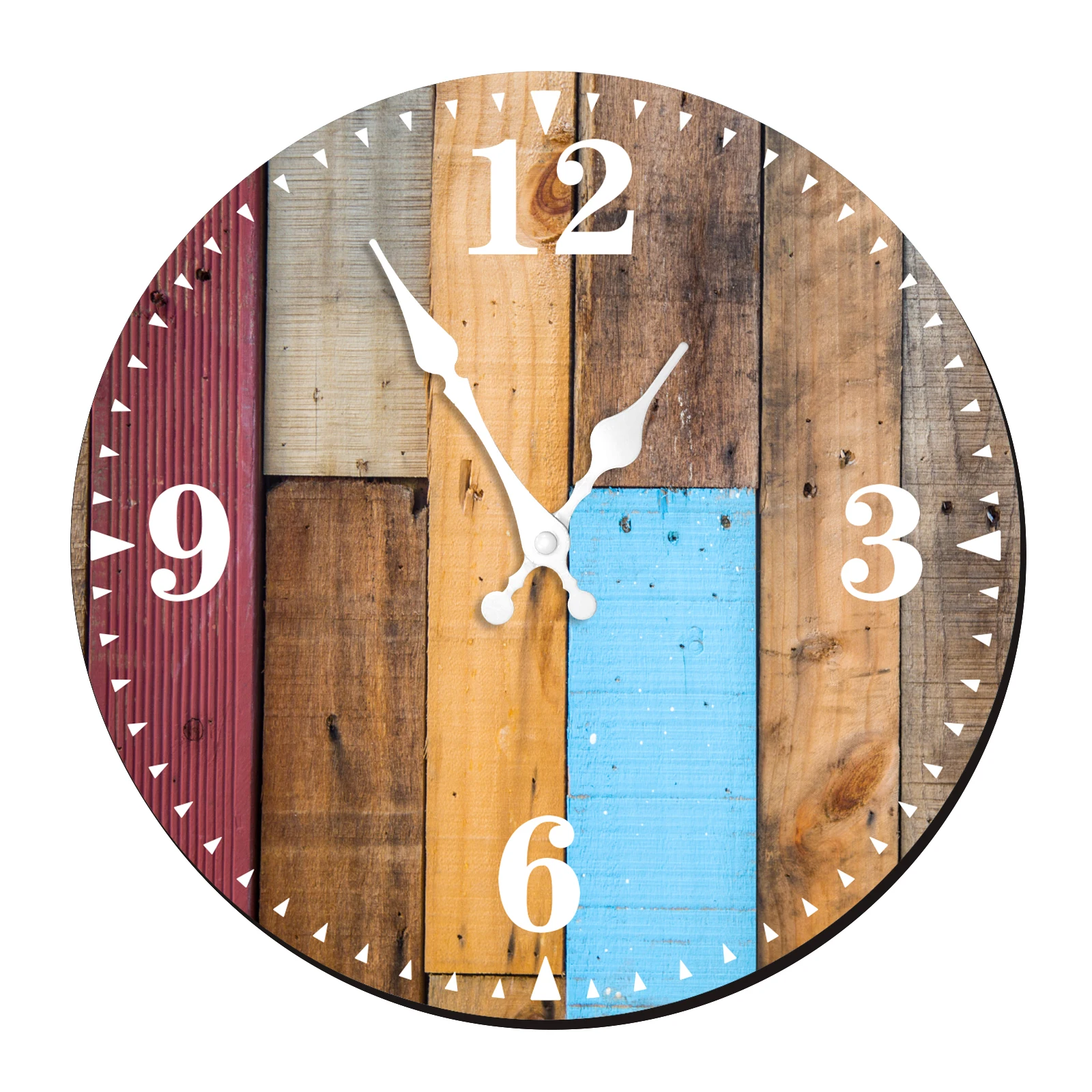 Creative Antique Wooden Wall Clock Retro European Art Style Round Colorful Rustic Living Room Clock Home Decorative Wall Clock
Creative Antique Wooden Wall Clock Retro European Art Style Round Colorful Rustic Living Room Clock Home Decorative Wall Clock