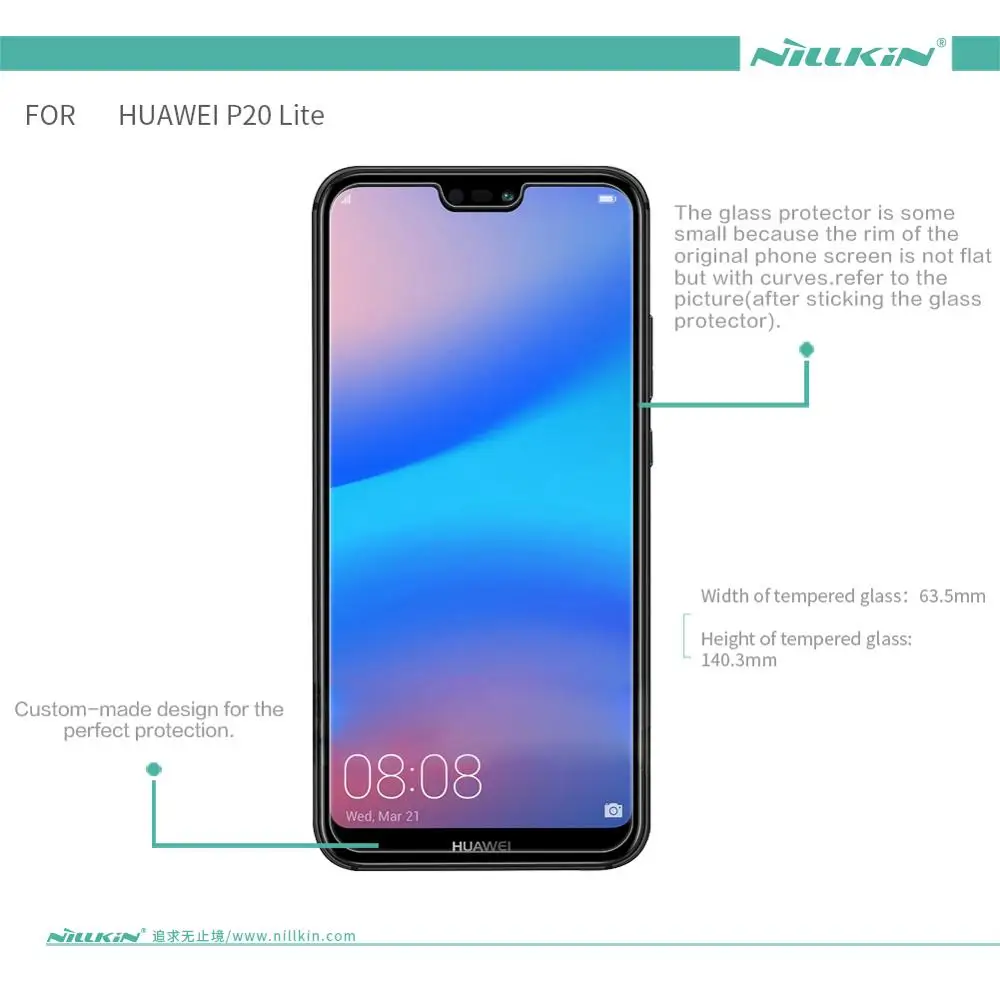 Для huawei P20 Lite стекло Nillkin H + PRO закаленное ультратонкое защитное 0 2 мм 2.5D для пленка