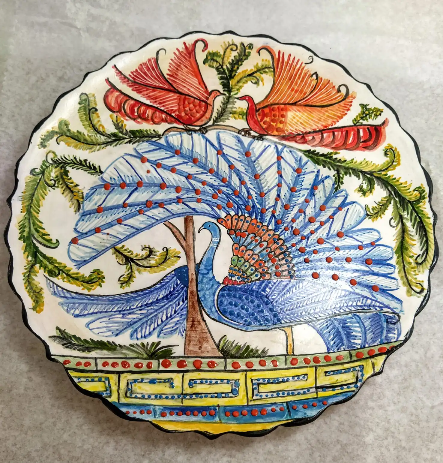 Finecraft Handmade 100% Original and Original Design Ceramic, Tile Decorative Plate Es-617
Finecraft Handmade 100% Original and Original Design Ceramic, Tile Decorative Plate Es-617
