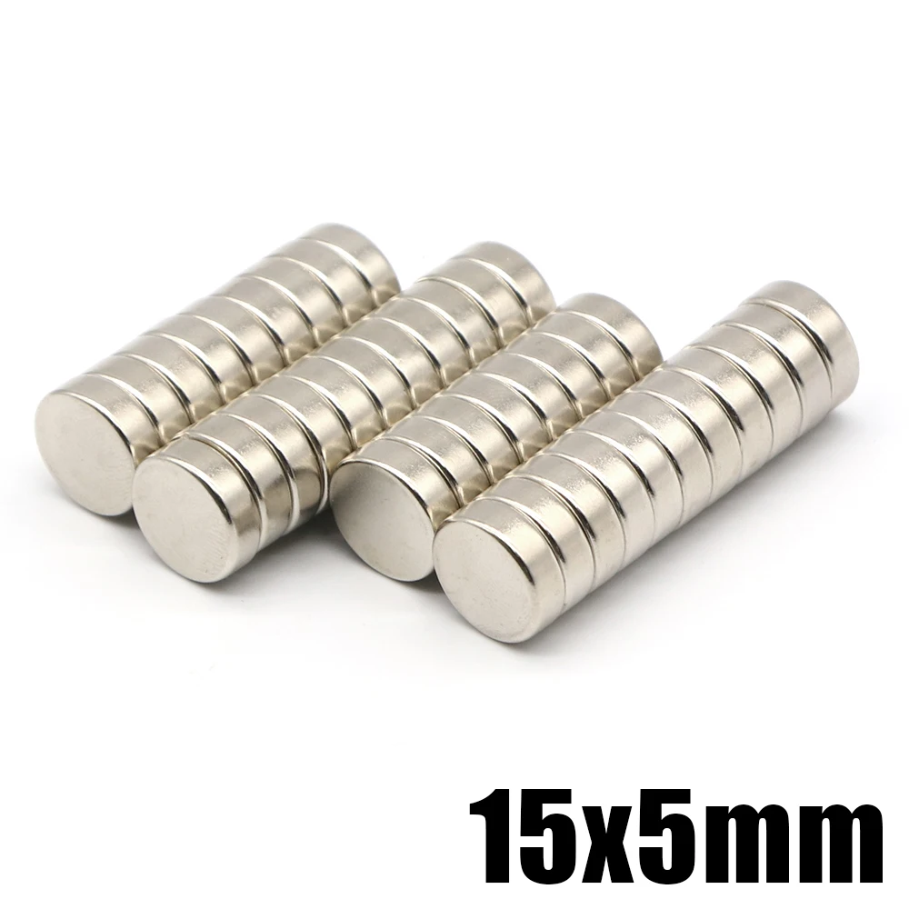 

2/5/10/20Pcs 15x5 NdFeB Neodymium Magnet Super Powerful Small Round Permanent Disc Magnetic imanes 15*5