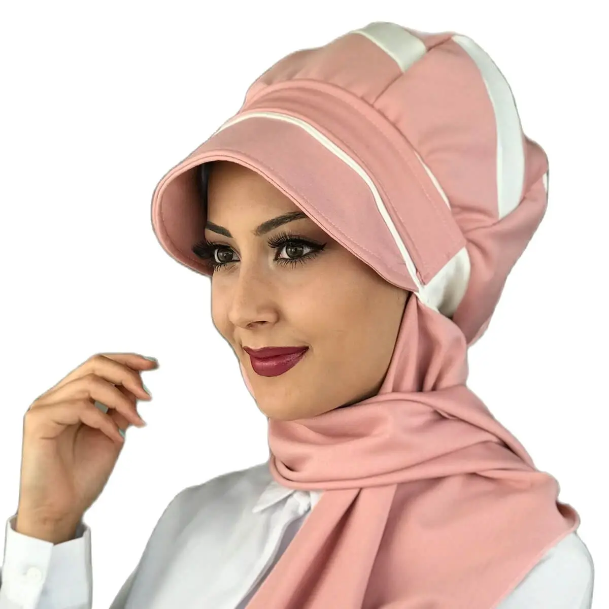 New Islamic Fashion Muslim Hijab Lady 2021 Trend Single Size Bathing Cap Beret Ready Shawl Scarf Buckle Powder Pink Horsehair Hat
New Islamic Fashion Muslim Hijab Lady 2021 Trend Single Size Bathing Cap Beret Ready Shawl Scarf Buckle Powder Pink Horsehair Hat