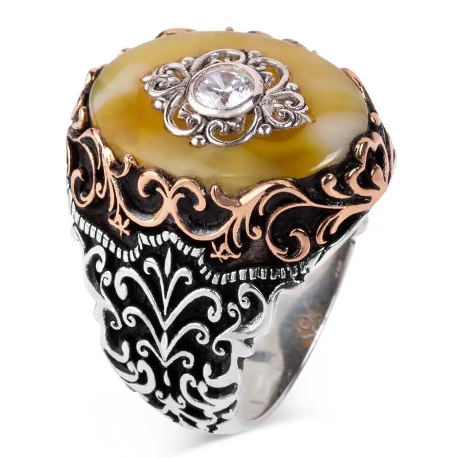 Ornate Oval Yellow Agate Gamestone Vintage Men Jewelry Vintage Handcarved Men Accessories Made in Turkey Men For Gifts
Ornate Oval Yellow Agate Gamestone Vintage Men Jewelry Vintage Handcarved Men Accessories Made in Turkey Men For Gifts