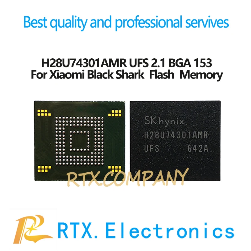H28U74301AMR UFS For Xiaomi Black Shark 64G EMMC Flash Memory IC Chip UFS2.1 BGA 153 Balls H28U74301AMR-UFS Mobile Phone Repair
H28U74301AMR UFS For Xiaomi Black Shark 64G EMMC Flash Memory IC Chip UFS2.1 BGA 153 Balls H28U74301AMR-UFS Mobile Phone Repair