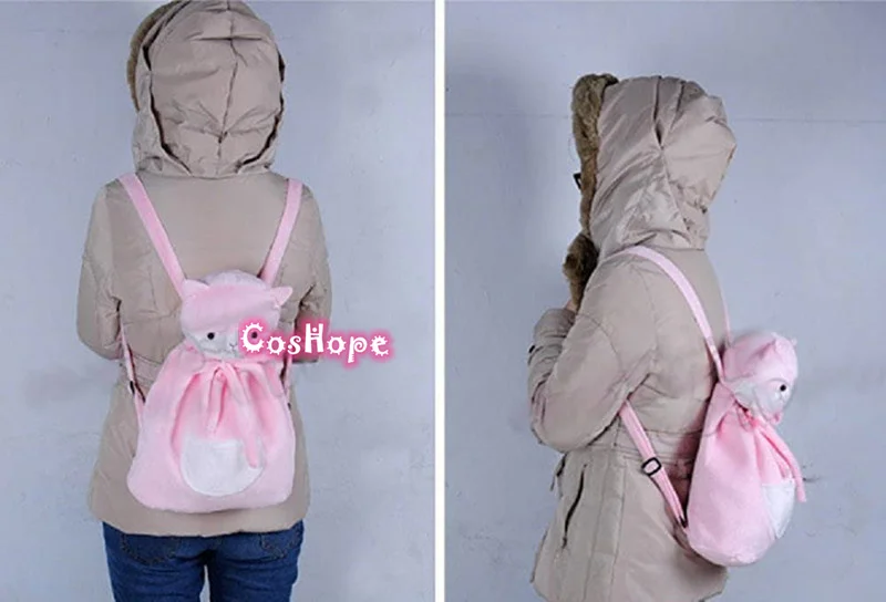 Nanami Chiaki Cosplay Bag Plush Cat Pink Backpack Danganronpa Cosplay Accessories School Shoulder Bag for Halloween Girls 
Nanami Chiaki Cosplay Bag Plush Cat Pink Backpack Danganronpa Cosplay Accessories School Shoulder Bag for Halloween Girls