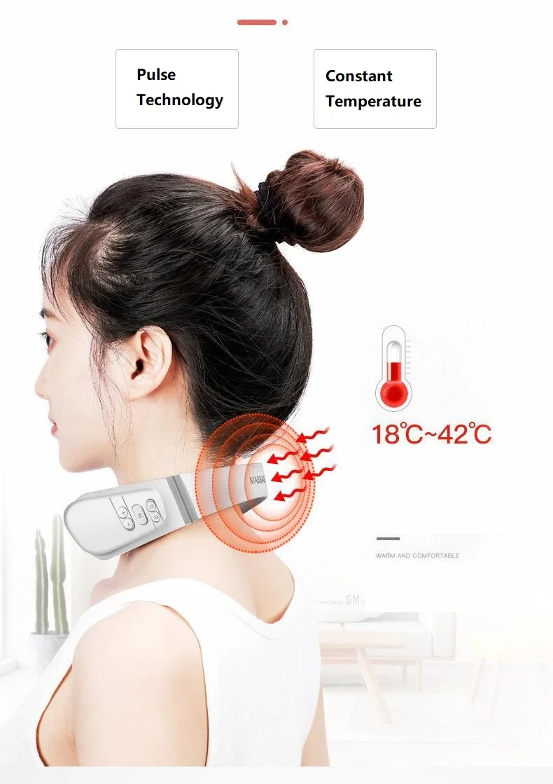Electric Pulse Back and Neck Massager Pain Relief Tool Health Care Relaxation Cervical Vertebra Physiotherapy Light charging
Electric Pulse Back and Neck Massager Pain Relief Tool Health Care Relaxation Cervical Vertebra Physiotherapy Light charging