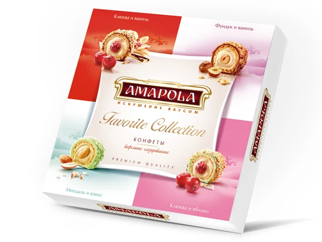 Amapola Набор конфет Favorite Collection Ассорти 153 гр|Конфеты карамель леденцы| |