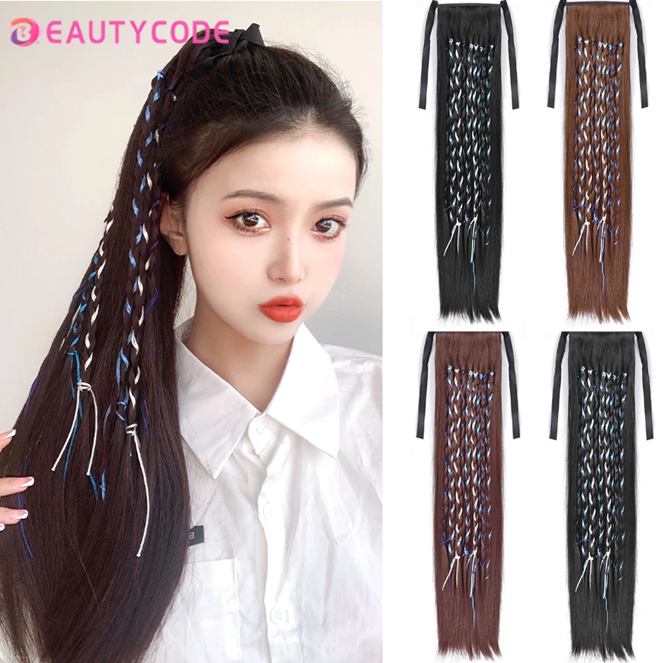 Синтетический длинный прямой конский хвост, накладные волосы на зажиме, натуральные волосы из волокна, Черные Светлые искусственные волосы...
Синтетический длинный прямой конский хвост, накладные волосы на зажиме, натуральные волосы из волокна, Черные Светлые искусственные волосы...