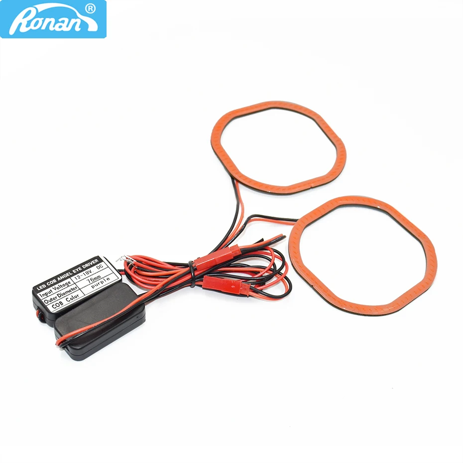 RONAN 2pcs LED COB Angel Eyes 80MM Square 76MM Halo Ring Car Fog Light Motorcycle Colorful Daytime Running Light DRL Headlight 
RONAN 2pcs LED COB Angel Eyes 80MM Square 76MM Halo Ring Car Fog Light Motorcycle Colorful Daytime Running Light DRL Headlight