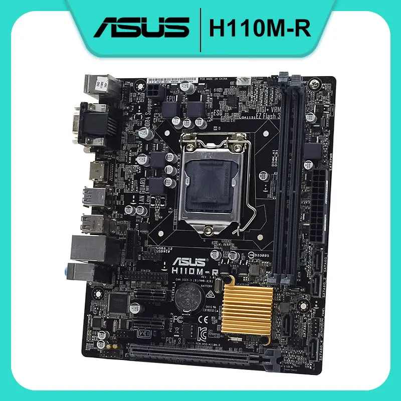 Материнская плата ASUS H110M-R 1151, материнская плата DDR4 32 Гб RAM Intel H110 PCI-E X16 SATA3 USB3.0 ATX, поддержка Core i5 6600K 6400 процессоров
Материнская плата ASUS H110M-R 1151, материнская плата DDR4 32 Гб RAM Intel H110 PCI-E X16 SATA3 USB3.0 ATX, поддержка Core i5 6600K 6400 процессоров
