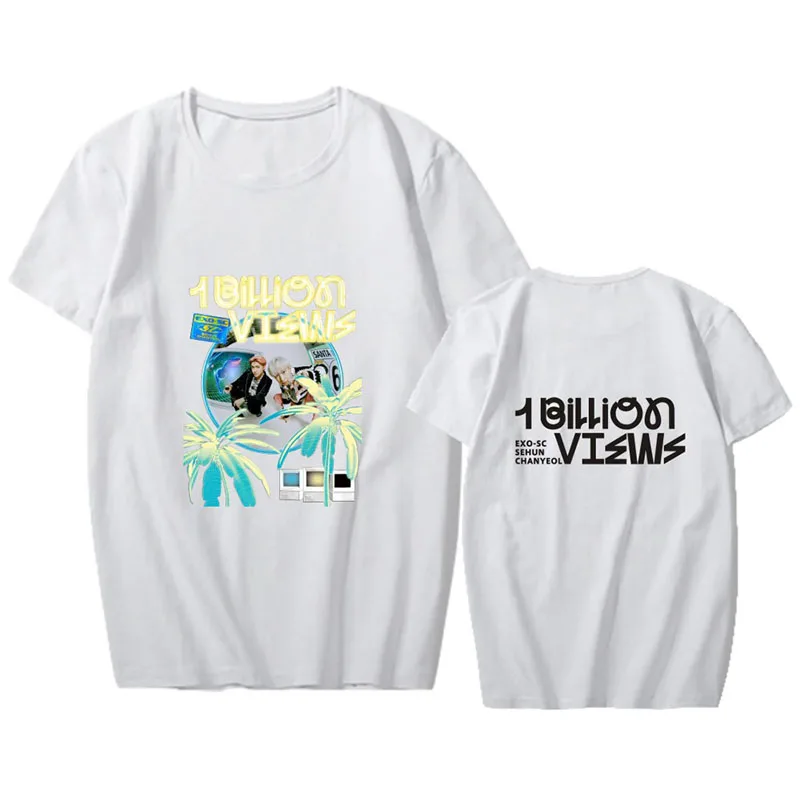 Новинка, альбом Kpop EXO-SC Sehun Chanyeol, футболка из хлопка с коротким рукавом, летняя футболка для мужчин и женщин
Новинка, альбом Kpop EXO-SC Sehun Chanyeol, футболка из хлопка с коротким рукавом, летняя футболка для мужчин и женщин