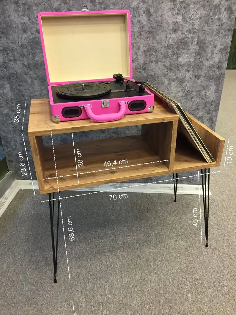 Turntable Stand, Record Player Stand, Record Storage Cabinet, VinylConsolle, Record Display and Turntable Consolle
Turntable Stand, Record Player Stand, Record Storage Cabinet, VinylConsolle, Record Display and Turntable Consolle