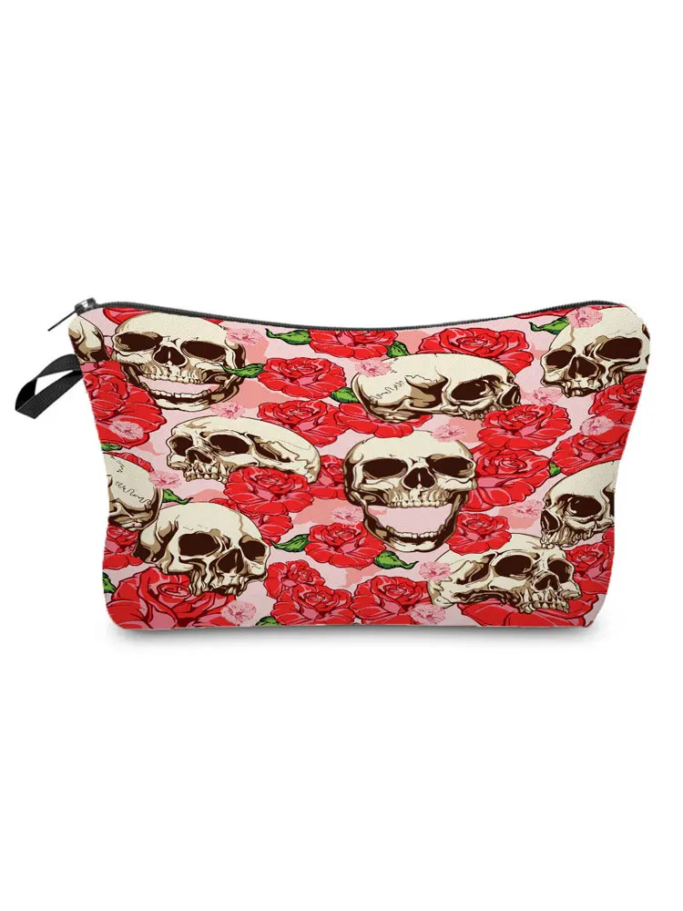 Red Floral Skull Pattern Cosmetic Bag Style Women Travel Makeup Bag Fashion Toiletry Organize Storage Bag Halloween Candy Bag
Red Floral Skull Pattern Cosmetic Bag Style Women Travel Makeup Bag Fashion Toiletry Organize Storage Bag Halloween Candy Bag