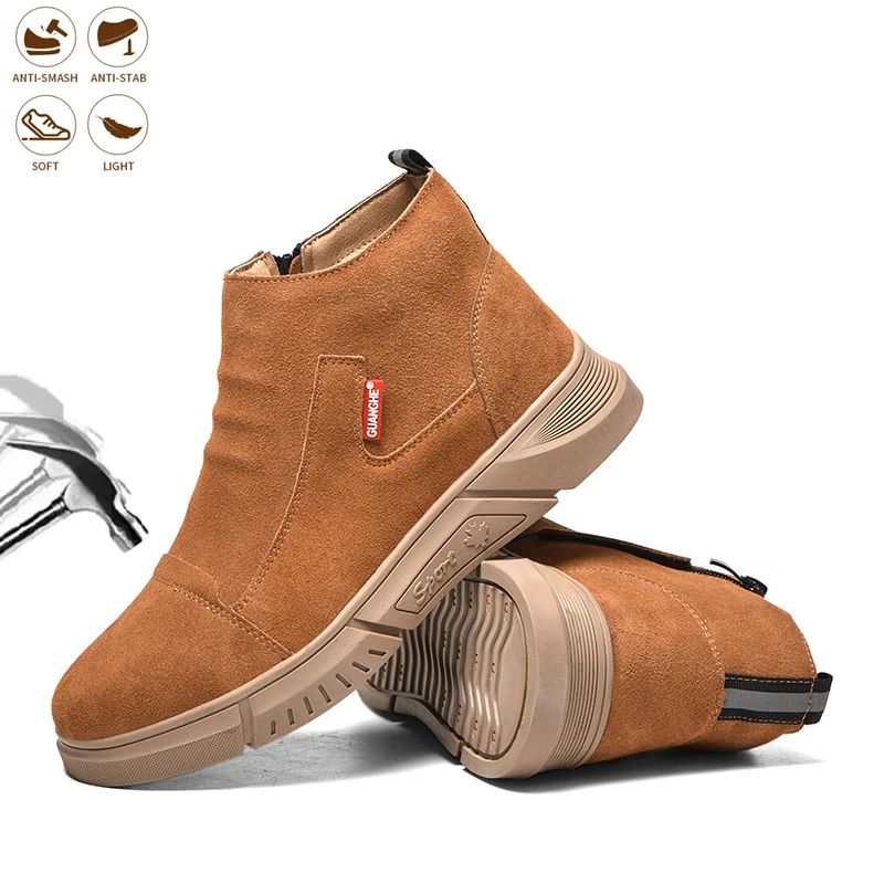 Men Comfortable Steel Toe Work Shoes Man Safety Shoes Puncture-Proof Work Boots Male Indestructible Safety Construction Sneakers
Men Comfortable Steel Toe Work Shoes Man Safety Shoes Puncture-Proof Work Boots Male Indestructible Safety Construction Sneakers